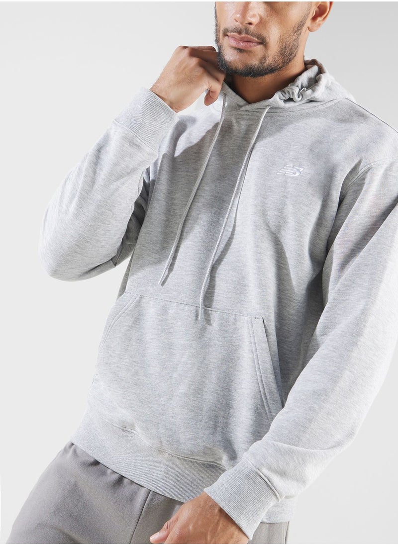 New Balance - هودي تيري فرنسي بشعار صغير - Image 1