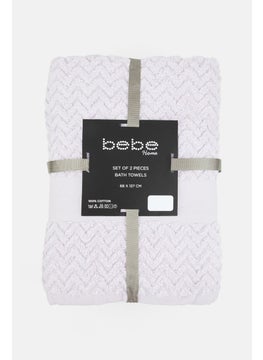 2 Piece Bath Towel Set, Orchid Hush