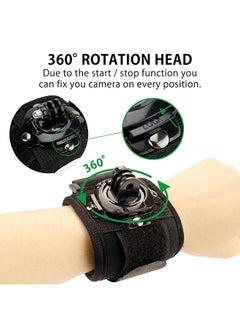 O Ozone Adjustable Wrist Strap Mount 360 Degree Rotating Arm Band Holder for GoPro Hero 11 10 9 8 7 6 5s 5 4s 4 3& and More Camera Accessories  - Image 5