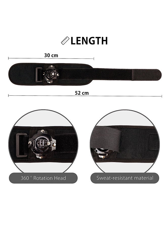 O Ozone Adjustable Wrist Strap Mount 360 Degree Rotating Arm Band Holder for GoPro Hero 11 10 9 8 7 6 5s 5 4s 4 3& and More Camera Accessories  - Image 4