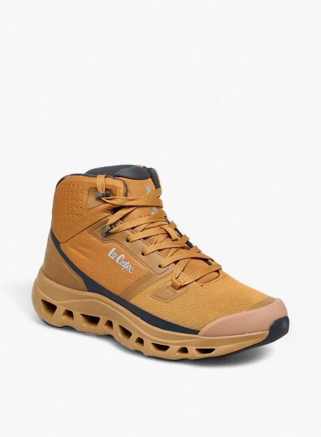 Men's Textured Lace-Up Ankle Boots