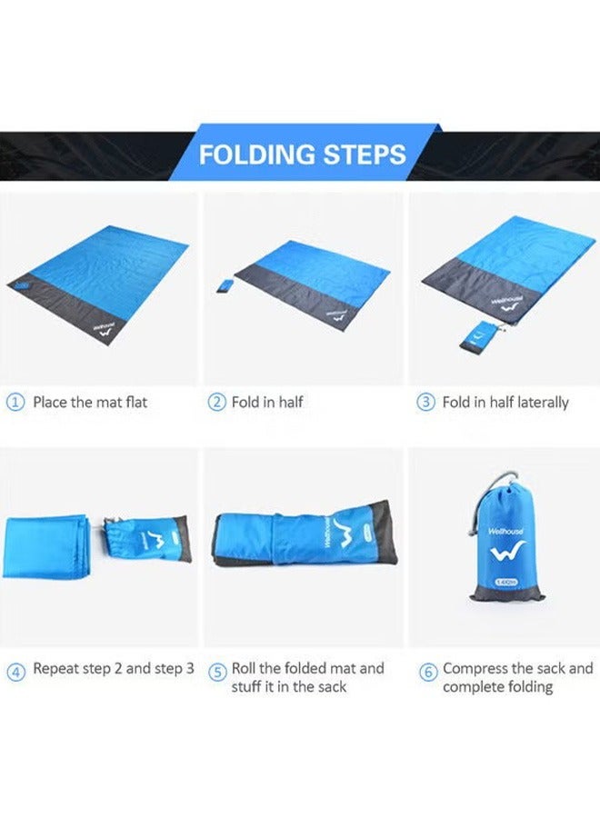 Wellhouse Outdoor Portable Picnic Mat Waterproof Beach Blanket - Image 2