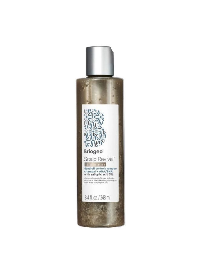 Briogeo - Scalp Revival™ MegaStrength+ Dandruff Control Shampoo Charcoal + AHA/BHA 248ml - Image 1