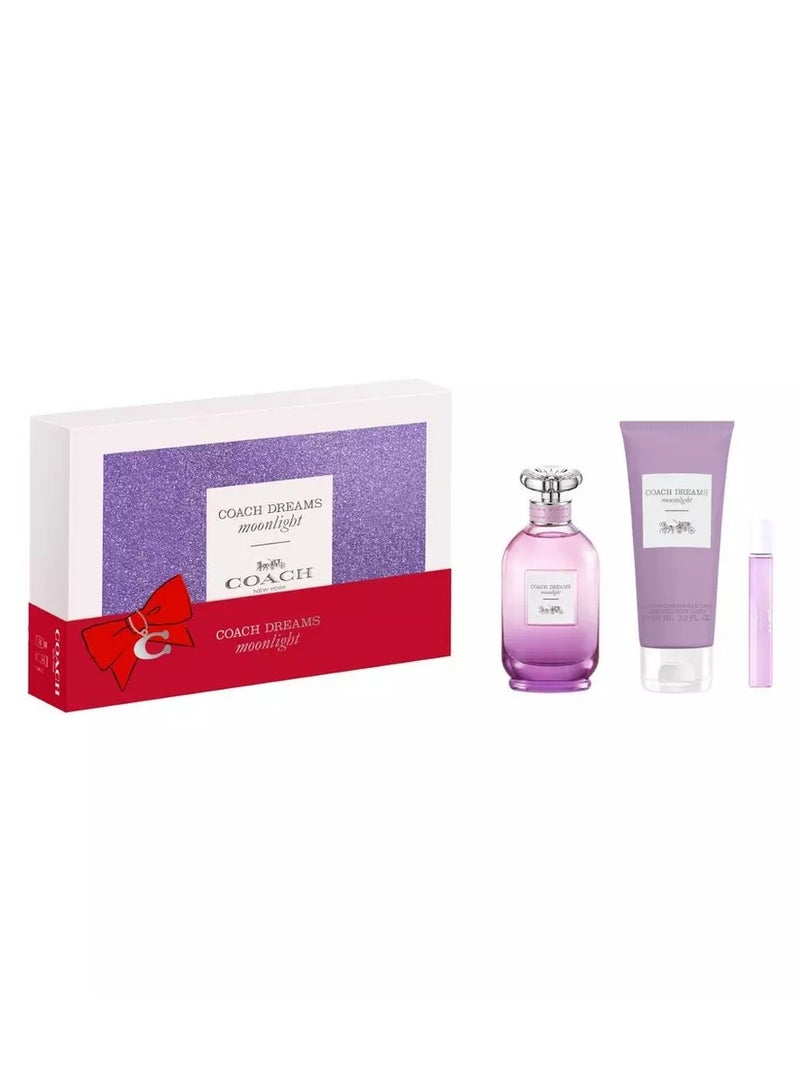 كوتش أحلام ضوء القمر (نساء) عطر 90 مل + عطر 7.5 مل + لوشن للجسم 100 مل - Image 1