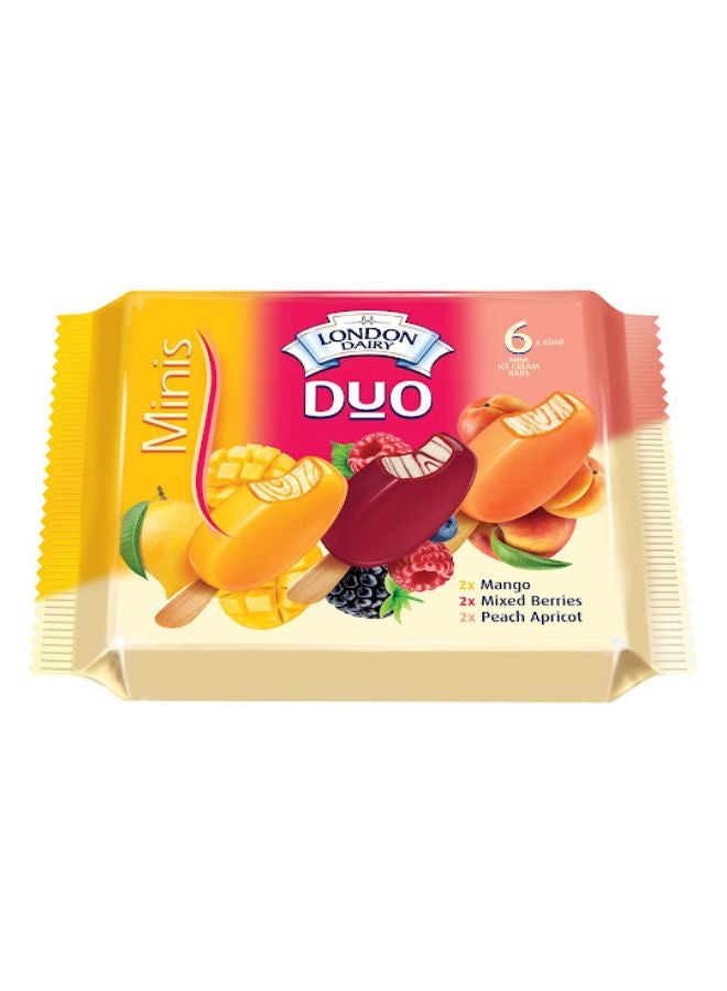 Assorted Duo Ice Cream Sticks Multipack - Mango, Peach Apricot & Mixed Berries