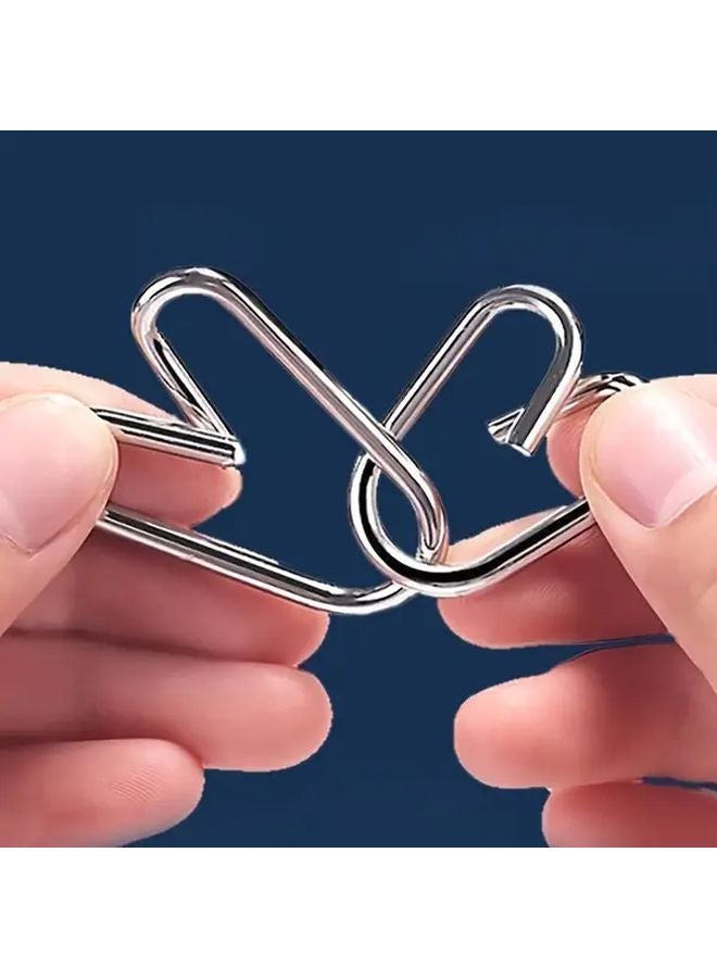 41 قطعة من مجموعة الألغاز المعدنية الصينية التقليدية: قفل لوبان وقفل كونغ مينغ - Image 5