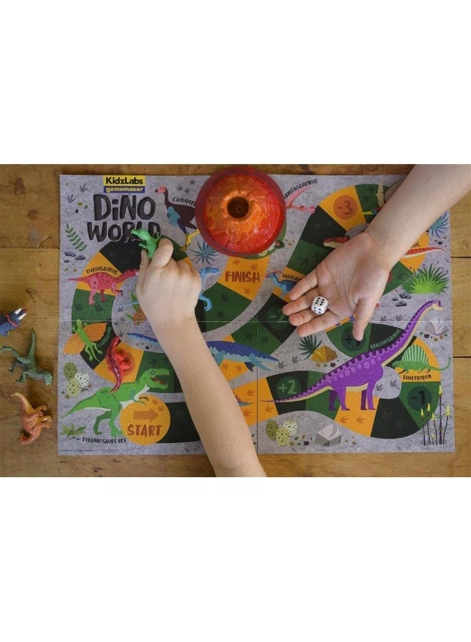 4M KidzLabs Gamemaker Dino World – DIY Board Game Kit with Dinosaur-Themed Pieces, Stickers, and Instructions – Fun Creative Activity for Kids to Design and Play Their Own Game | 00-03400 - Image 5