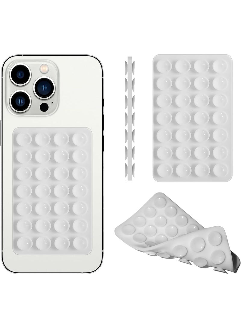 Silicone Double-Sided Suction Phone Grip Detachable Mount - Car Dashboard/Shower Phone Holder, Hands-Free For Selfies u0026 Videos, TikTok, ASMR, Yoga - iphone u0026 Android Compatible - Image 1