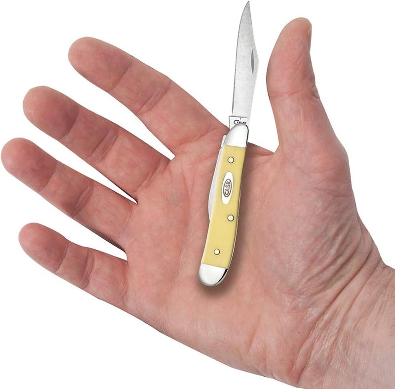 Case WR XX Pocket Knife Yellow Synthetic Peanut Cv Item #030 - (3220 Cv) - Length Closed: 2 7/8 Inches - Image 5