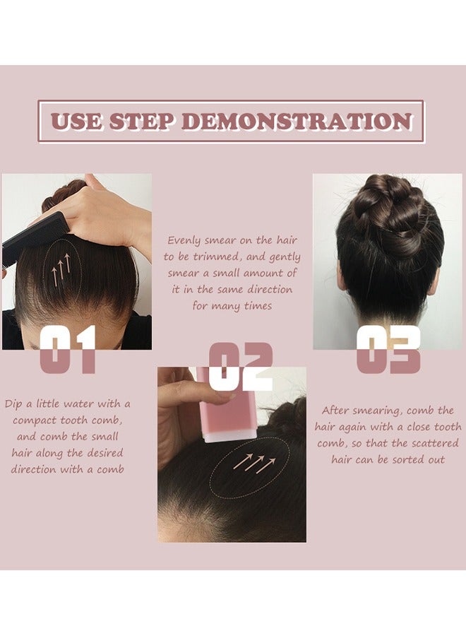 P.TWO.P Hair Wax Stick, Hair Finishing Stick, Hair Mascara For Flyaway Tamer, Fly Away Hair Tamer Stick For Enhance Gloss Of Hair, Anti Frizz Broken Hair Baby Hair Flash Moment Flyaway Stick, Non-Greasy - Image 5