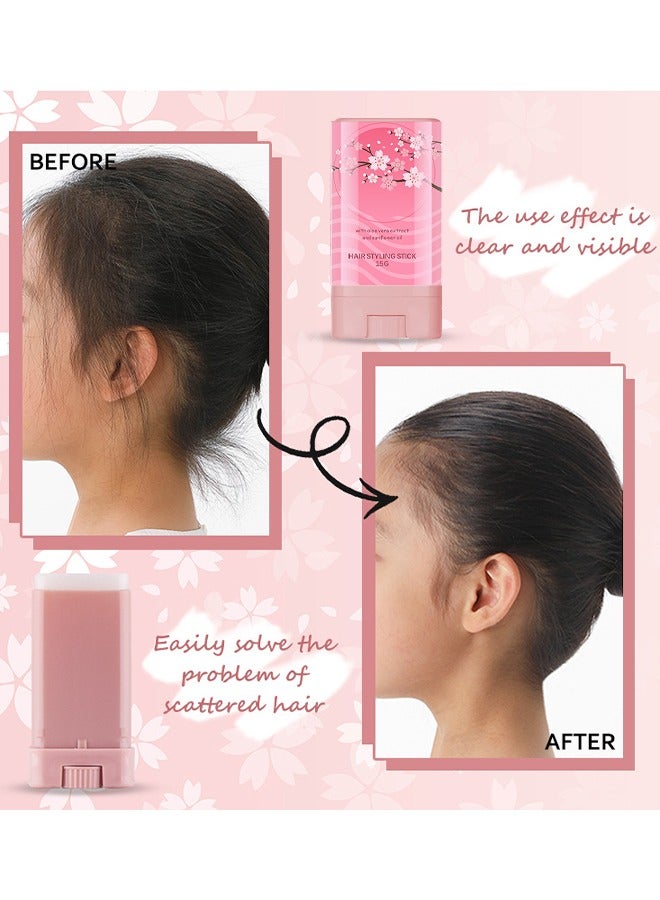 P.TWO.P Hair Wax Stick, Hair Finishing Stick, Hair Mascara For Flyaway Tamer, Fly Away Hair Tamer Stick For Enhance Gloss Of Hair, Anti Frizz Broken Hair Baby Hair Flash Moment Flyaway Stick, Non-Greasy - Image 3