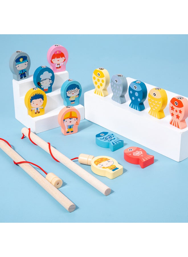 Hot-selling Children's Toys Digital Puzzle Assembled Building Blocks Early Education Educational Boys' And Girls' Baby Fishing Logarithmic Board-Color:Nine-in-one Pair Of Counting Plates - Image 3