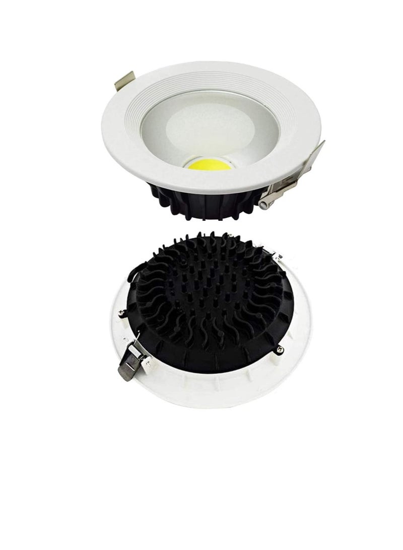 RR Lighting LED Ceiling Down Lights COB Concealed, 230VAC Indoor Round Energy Saving 80 Lumen/per Watts, Soft Light with No UV | Suitable for Home Dining, Living, Office (Warm White 2700K - 30W) - Image 1
