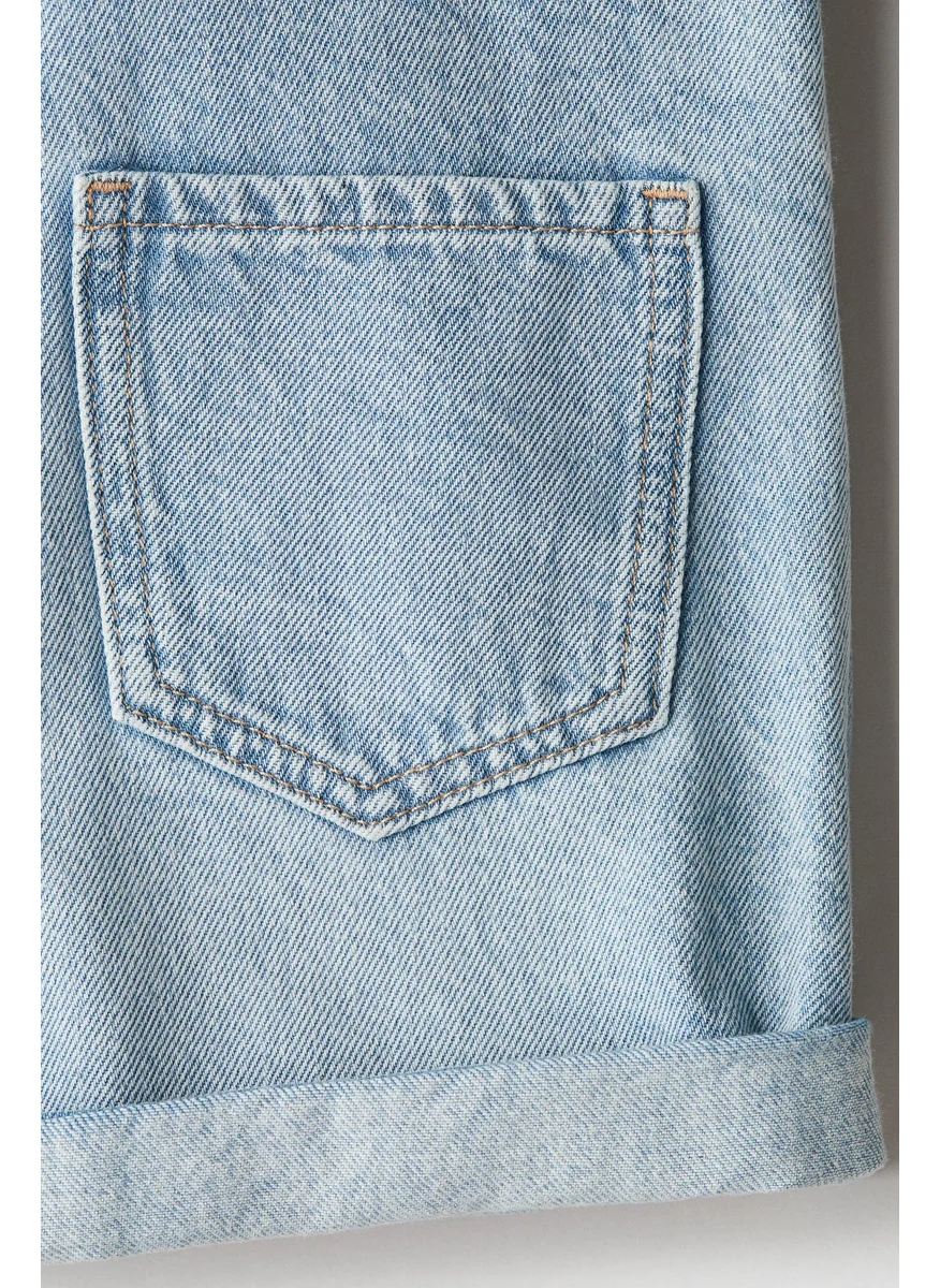 H&M Denim Dungaree Shorts