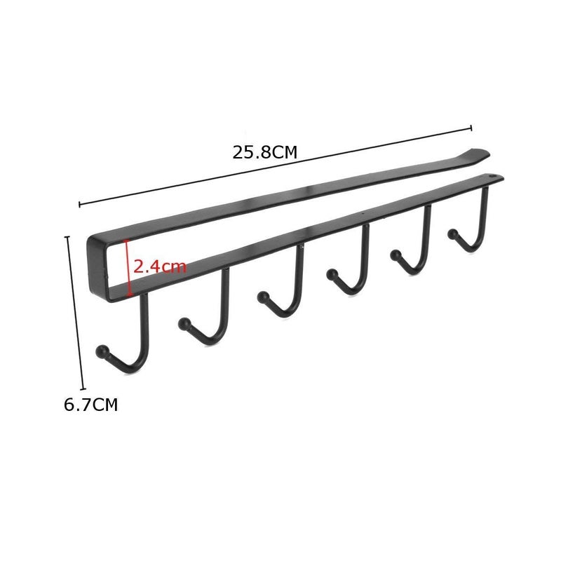 Fayby Multifunctional Metal Door Organiser Cabinet Hook Hanger RackCupboard Hanging Storage Shelf Hookmulti color - Image 5