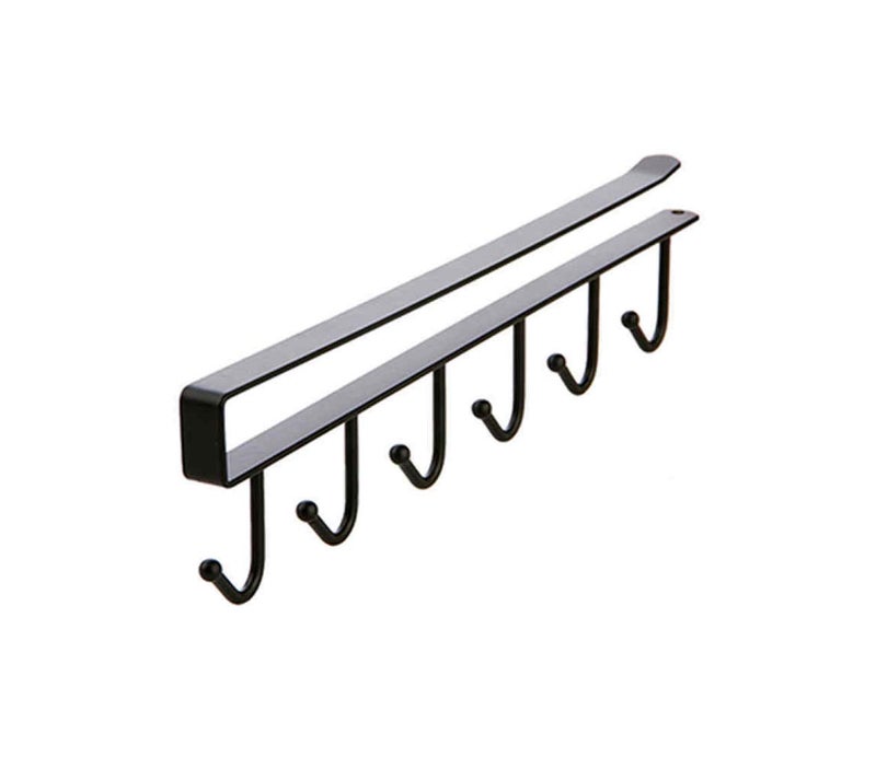 Fayby Multifunctional Metal Door Organiser Cabinet Hook Hanger RackCupboard Hanging Storage Shelf Hookmulti color - Image 1