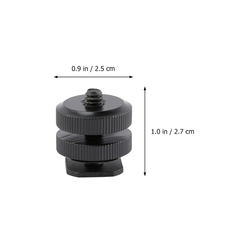Aluminum Alloy Hot Shoe Mount Adapter Tripod Screw Flash Cold Shoe for DSLR Camera - Image 3
