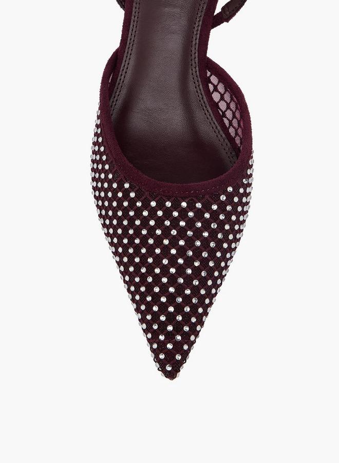 Elle Women Kitten Heel Slingback Shoes - Image 4