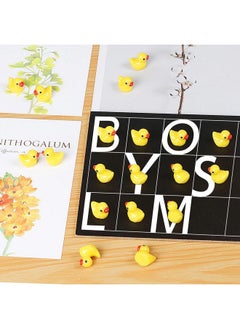JIUZHU JIUZHU 220 Pcs Mini Resin Duck Christmas Miniature Figure Landscape Aquarium DIY Birthday Party Decoration Bonsai Interior Decoration Fairy Hide and Seek Prank  - Image 5