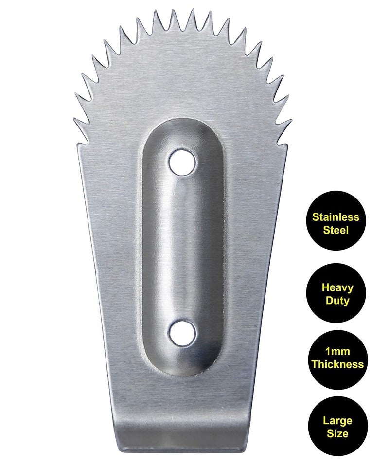 LJL Traders Stainless Steel Coconut Scraper Spare Blade/Chirava Naaku with Safety Cap and Screws - Image 2