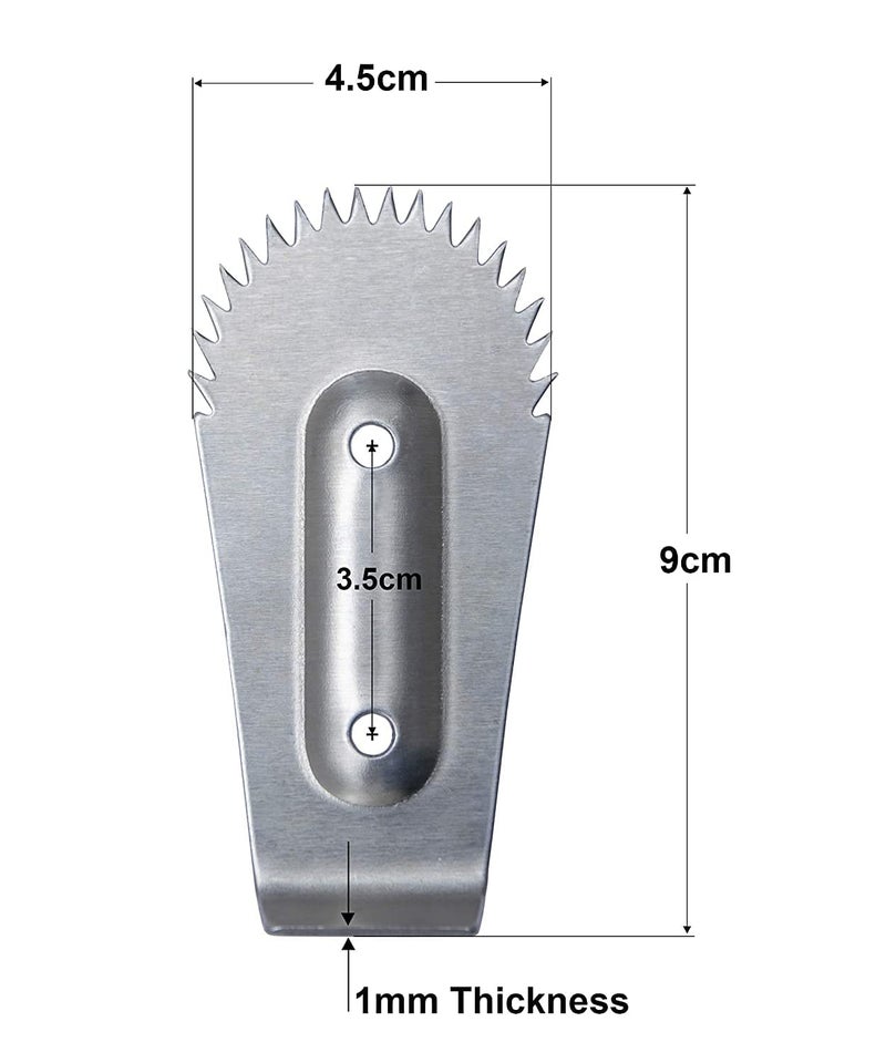LJL Traders Stainless Steel Coconut Scraper Spare Blade/Chirava Naaku with Safety Cap and Screws - Image 3