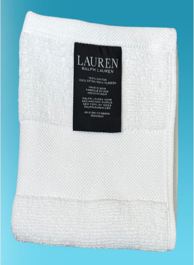 Lauren Ralph Lauren Westcott Washcloth Sailcloth White - Image 4