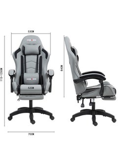 VINNYSEN Gaming Chair Computer Chair Ergonomic High Back Fabric Gaming Chair Tilt and Height Adjustable Computer Chair with Neck and Massaging Lumbar Support for Office or Gaming  - Image 3