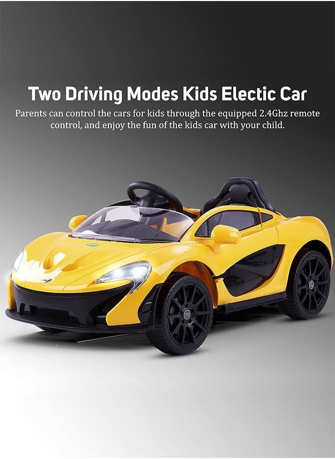 BAYBEE Licensed McLaren Rechargeable Battery Operated Car For Kids Ride On Baby Car With Remote Music Led Light Kids Car Electric Car Battery Operated Ride On Car For Kids 2 To 6 Years Boys Girls Yellow  - Image 5