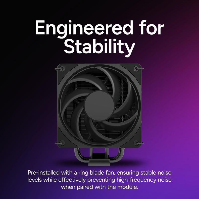 Cooler Master Hyper 212 3DHP CPU Air Cooler, 3DHP Heat Pipe Technology, Mobius 120 PWM Fan, Quiet Operation, Easy Install, AMD Ryzen 7 AM5|4, Intel Ultra 7 LGA 1851|1700 - Image 4