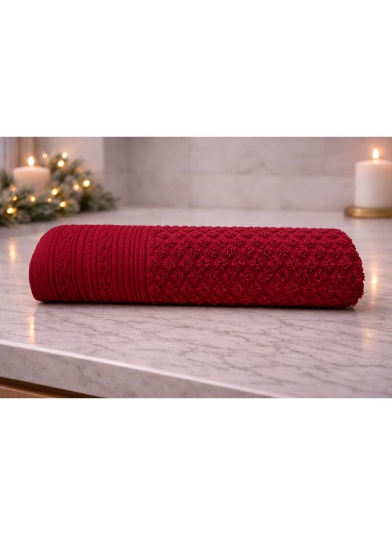 تى ام هوم فوطة جكار فاخرة من TM HOME  مقاس كبير 120×60 – وزن 750 جرام – قطن مصري طبيعي 100% فائق الامتصاص – بجودة فندقية عالمية - Image 1