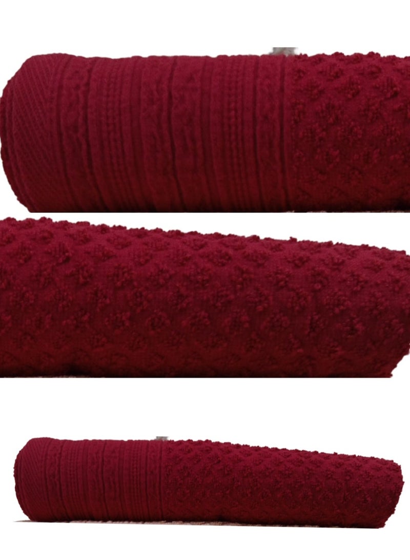 تى ام هوم فوطة جكار فاخرة من TM HOME  مقاس كبير 120×60 – وزن 750 جرام – قطن مصري طبيعي 100% فائق الامتصاص – بجودة فندقية عالمية - Image 2