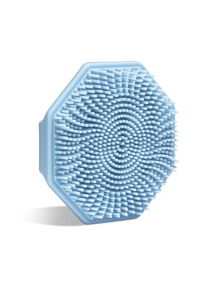 Sud Scrub Antimicrobial Silicone Face Scrubber, 1 Pack, Gentle Face Exfoliator For Sensitive Skin, Eco Friendly Facial Cleansing Brush, Exfoliating Face Brush For Men And Women (Blue)  - Image 1