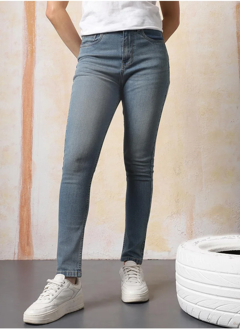 هاي ستار Stay effortlessly stylish with this comfortable Blue Skinny Fit Jeans Washed design crafted from 80% Cotton, 18% Polyester,2% Spandex with Button closure.