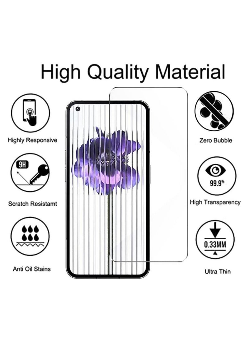 Raxoom Nothing Phone 1 Case with 2 Pack Tempered Glass Screen Protector, Crystal Clear TPU Silicone Case with Airbag Corners, Drop Protection Cover - Image 4