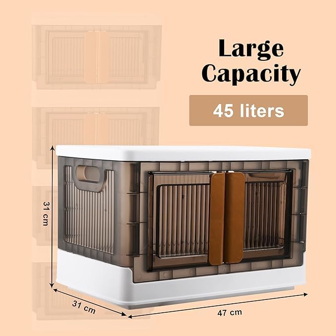 ASHLAS Chest of Drawers Versatile Drawer Storage Organizer Organisers Storage Box for Ideal for Neat and Tidy Storage Solutions Plastic Drawers Storage for Kids 4 Tier Cabinet - Image 3