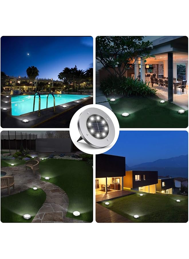 erorex Solar Ground Lights For Outdoor Ankipo Solar Garden Lights Ip65 Waterproof Led Solar Lights Landscape Lighting For Garden Yard Lawn Patio Pathway 8 Pack Cold White - Image 5