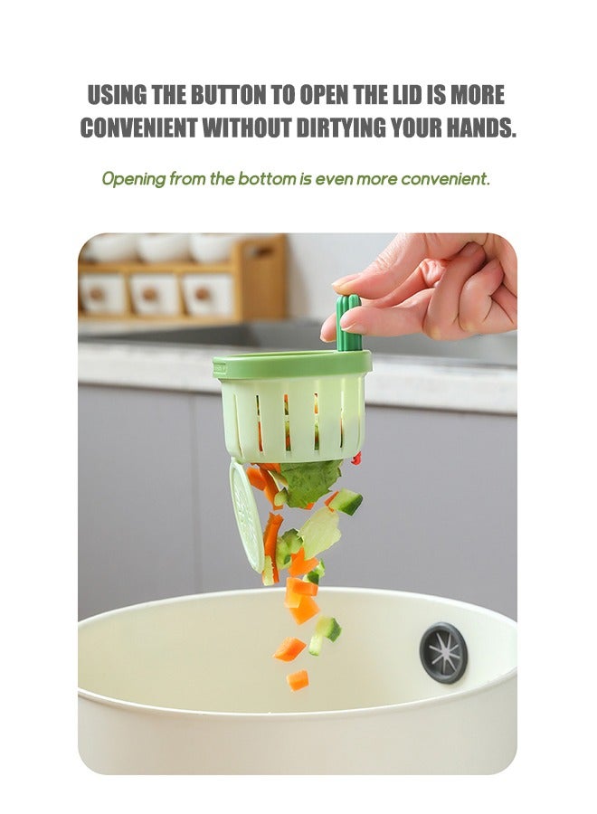 بيوند مصفاة تصريف صنبور الكاكتوس، مصفيات الطعام، مصفاة صنبور المطبخ السريعة، سلة مصفاة الحوض متعددة الوظائف (خضراء) - Image 2