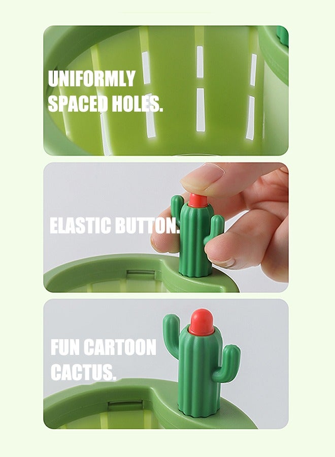 بيوند مصفاة تصريف صنبور الكاكتوس، مصفيات الطعام، مصفاة صنبور المطبخ السريعة، سلة مصفاة الحوض متعددة الوظائف (خضراء) - Image 4