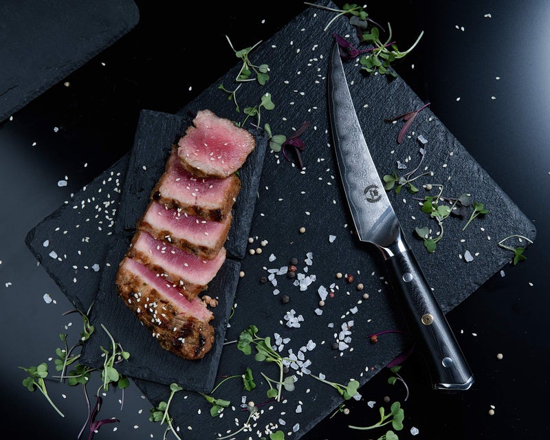 Regalia Boning/Fillet Knife: Professional Japanese 6 Inch Razor Sharp AUS10 Premium High Carbon 67 Layer Damascus Stainless Super Steel Full Tang Chef’s knives w/G-10 Handle Knives - Image 3