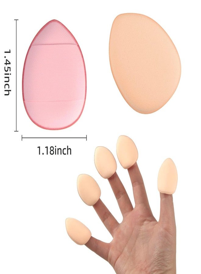 UNMEPOINT Finger Puff, 3 Pcs Mini Makeup Puff,Suitable For Foundation, Concealer, Eye Shadow,Beauty Makeup Tools (3 Color 1 Set) - Image 3