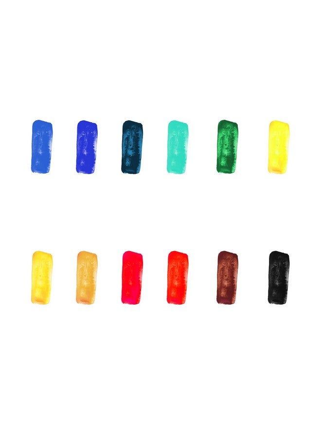 كاميل ألوان مائية للفنانين من شركة كاميل - 20 مل لكل لون، 12 لونًا، متعدد الألوان - Image 2