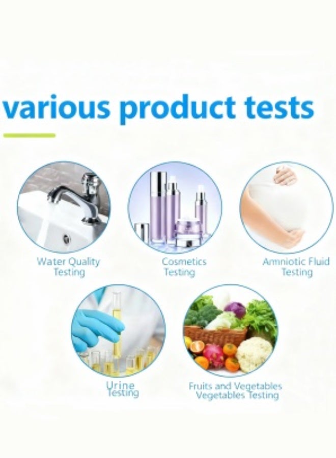 80 قطعة لشرائط اختبار الرقم الهيدروجيني (pH) للنطاق الكامل - ورقة ليتموس شاملة لاختبار الماء واللعاب والبول والتربة - Image 4