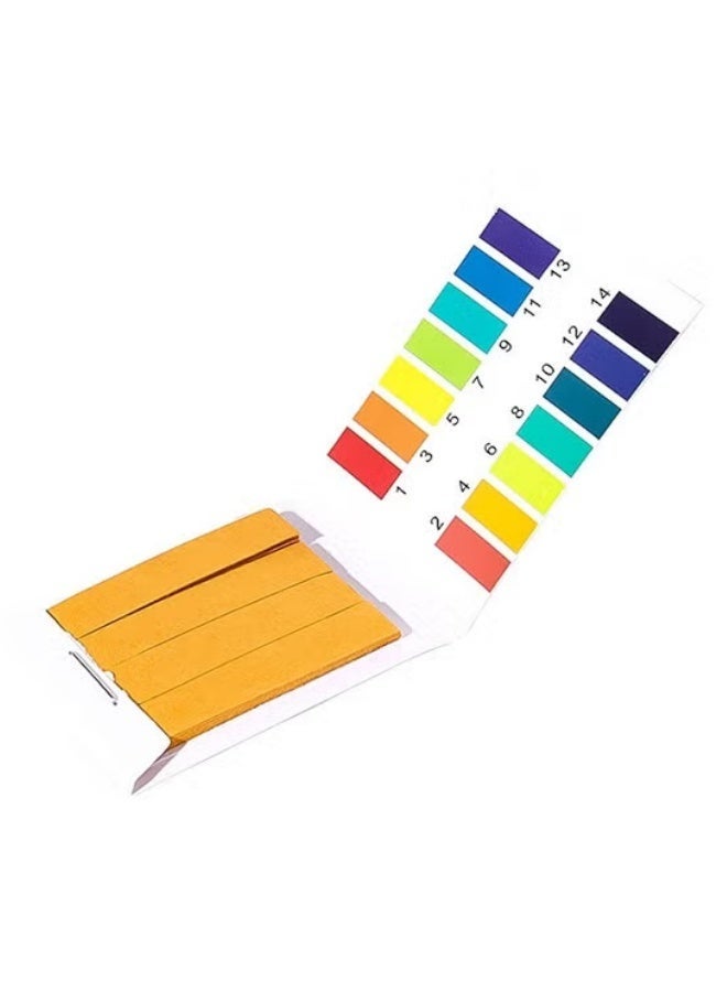 80 Strips Full Range pH Test Strips,Universal Litmus Paper for Water, Saliva, Urine and Soil - Image 1
