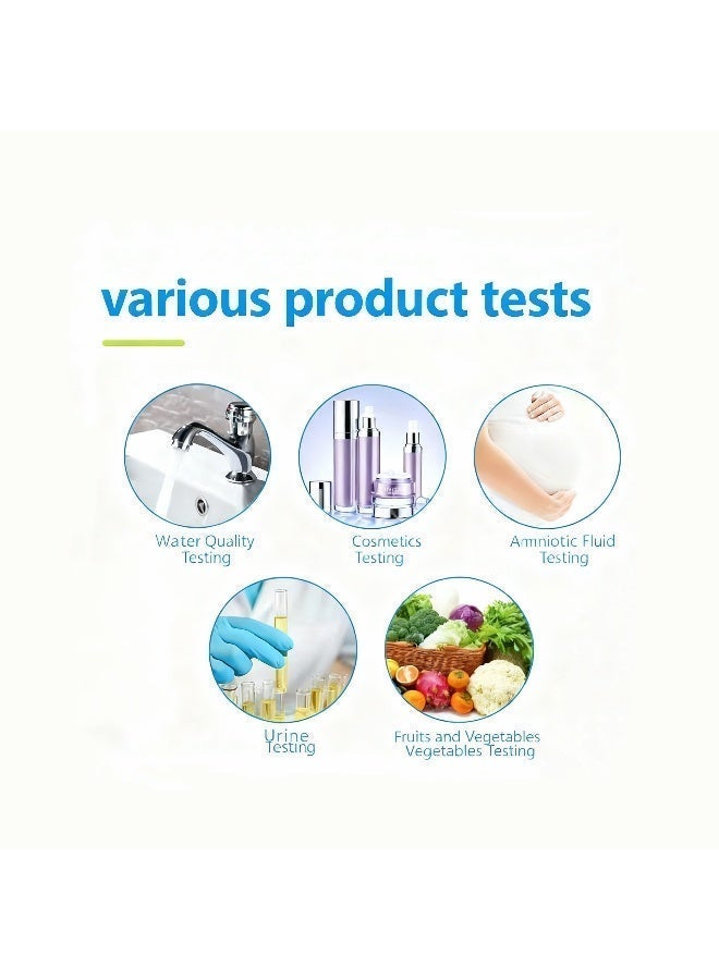 80 قطعة لشرائط اختبار الرقم الهيدروجيني (pH) للنطاق الكامل - ورقة ليتموس شاملة لاختبار الماء واللعاب والبول والتربة - Image 5