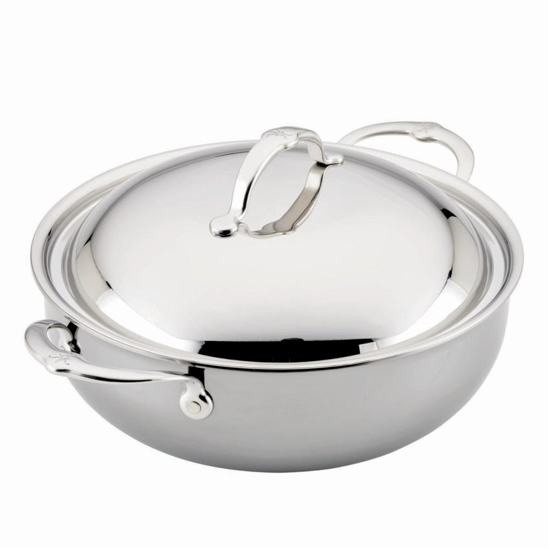 Hestan  NanoBond Collection  Stainless Steel Dutch Oven Induction Cooktop Compatible 5 Quart