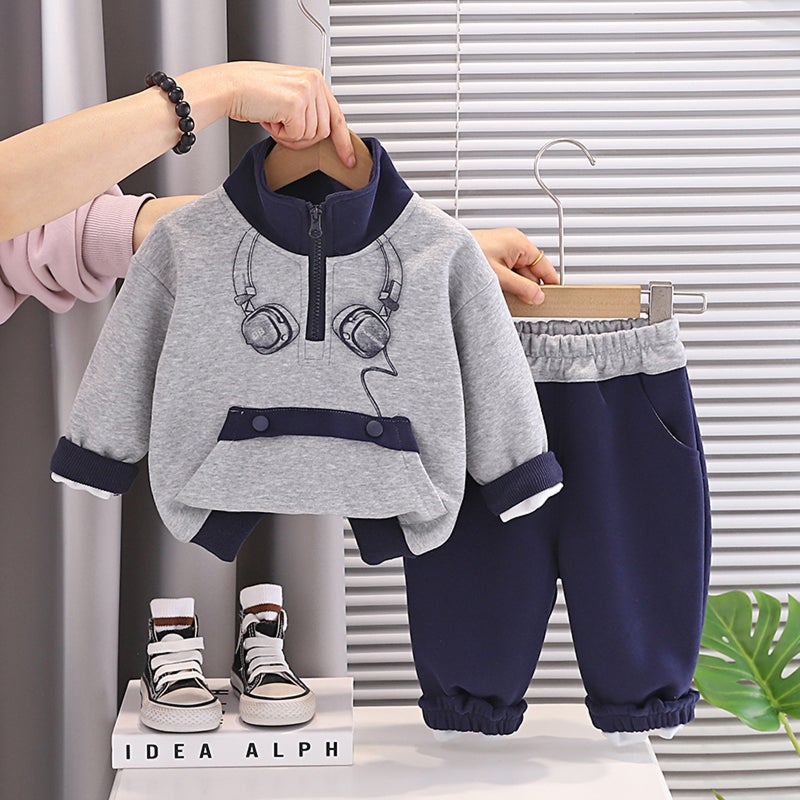ChicPoint 2 Pcs 2-5years Boys Pants Suit - Image 1