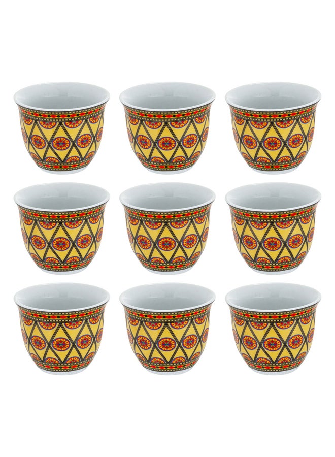 AL SANIDI Najdi engraving Completed anti-shock Mugs bag, Coffee mugs bag, Woody, Size 24.7*7.8*7.3Cm - Image 4