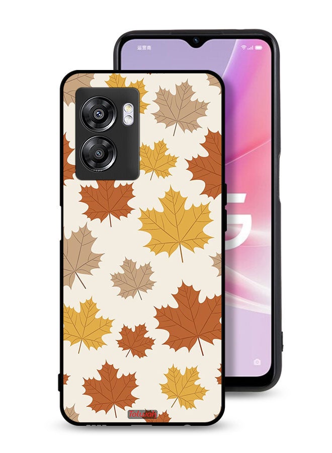 Tolwak Oppo A57 5G Protective Case Cover Autumn Leaves - Image 1