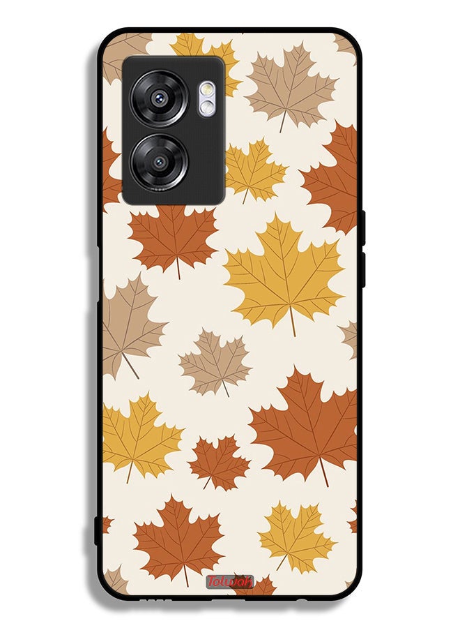 Tolwak Oppo A57 5G Protective Case Cover Autumn Leaves - Image 2