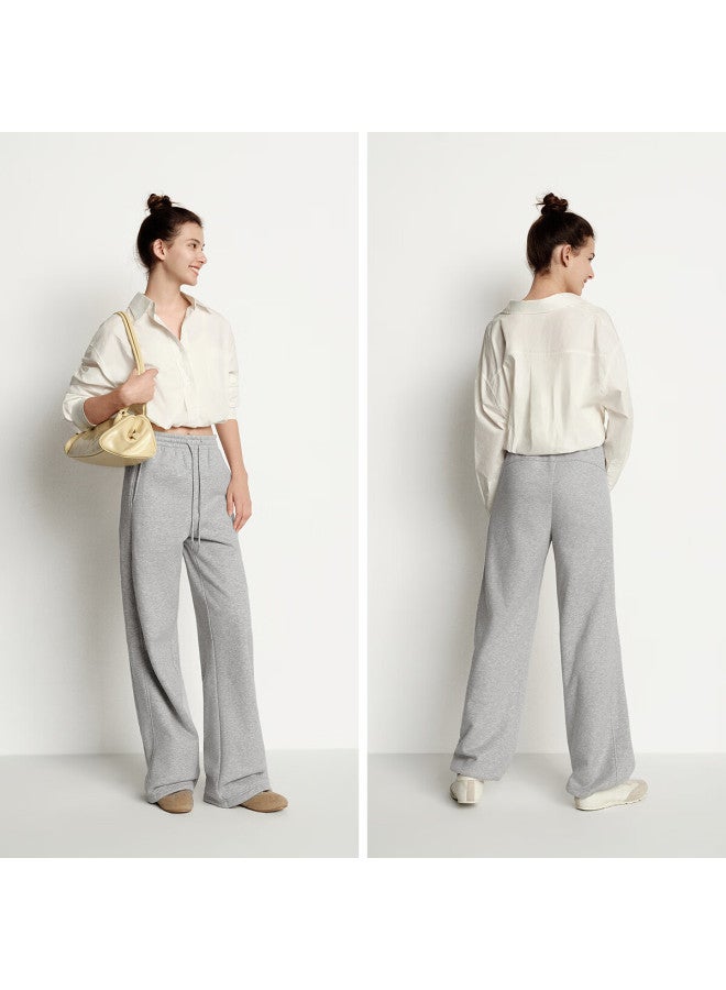 Semir Heated Antibacterial Fleece Drawstring Loose Fit Versatile Wide-leg Pants Women Winter Casual Trousers 109725127001 - Image 2